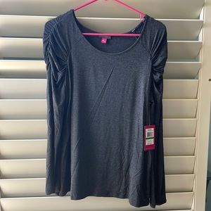 Vince Camuto- Long Sleeve - Large - Heather Gray